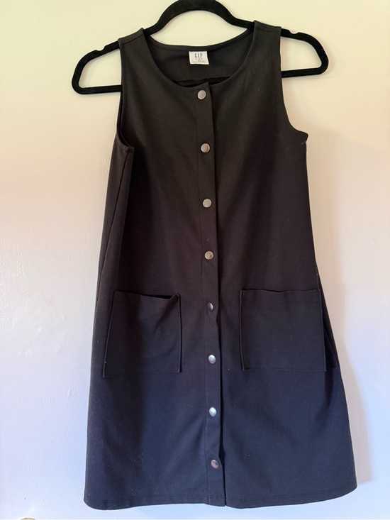GAP Other - GAP Black Sleeveless Button-Front Mini Dress